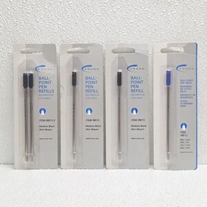 Cross 8512 8513 Ballpoint Pen Refills Blue & Black Ink Mixed Lot Of 4 NOS